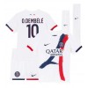 Paris Saint-Germain Ousmane Dembele #10 Auswärtstrikot 2024-25 Kurzarm (+ kurze hosen)